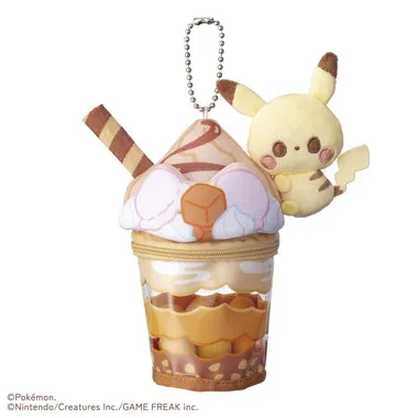 ポケモン　ポケピース　ピカチュウのキャラメルパフェぬいぐるみチャーム