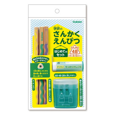 【メーカー取寄】N07003 三角鉛筆はじめてのセット（4B）