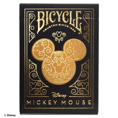 DT-04 ブラック＆ゴールドミッキーマウス　ディズニーバイスクル トランプ