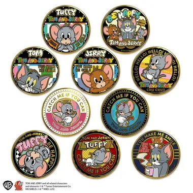 【メーカー取寄】BKB-A07 トムとジェリー 金バッジ　ＴＵＦＦＹ　