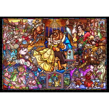 DSG-500-667 美女と野獣 ストーリー ステンドグラス | 玩具卸売 カワダ