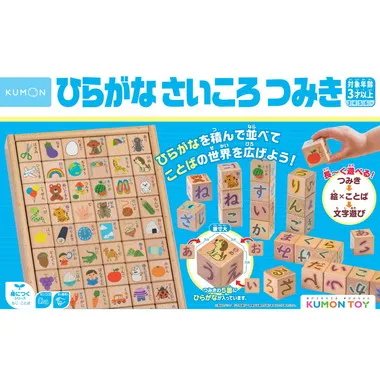 【メーカー取寄】WB-33 ひらがなさいころつみき