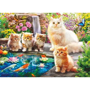 【メーカー取寄】500-318 子猫とフラワーガーデン
