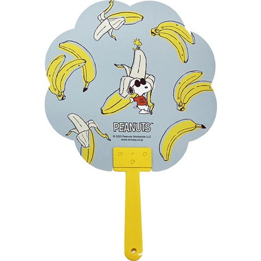 |メーカー品切れ中|【メーカー取寄】ダイカットうちわ　A：バナナ PEANUTS
