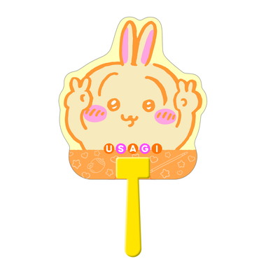 【メーカー取寄】ダイカットうちわ　うさぎ④ ちいかわ