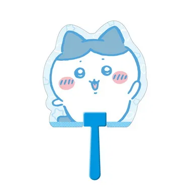 【メーカー取寄】ダイカットうちわ　ハチワレ⑤