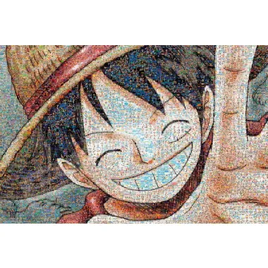 ワンピース1000-583　ワンピースモザイクアート【ルフィ】