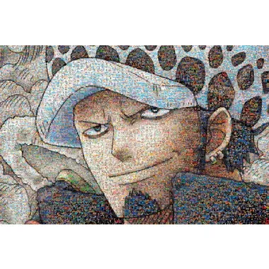【メーカー取寄】ワンピース1000-584　ワンピースモザイクアート【ロー】