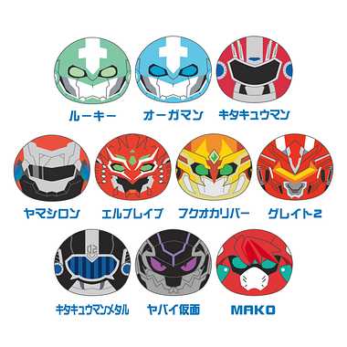 【メーカー取寄】おまんじゅうにぎにぎマスコット　ドゲンジャーズ　ハイスクール