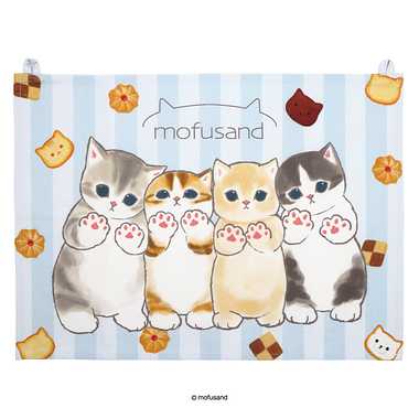 |メーカー品切れ中|【メーカー取寄】mofusand　ファブリックポスター M　ゆるにゃん