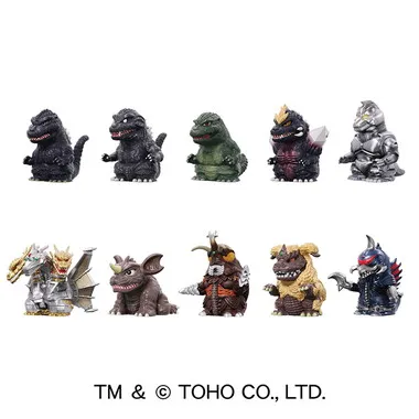 【メーカー取寄】ゴジラ ソフビパペットマスコット3