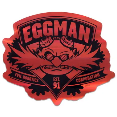 【メーカー取寄】ソニック・ザ・ヘッジホッグ　プリズムトラベルステッカー　②EGGMAN
