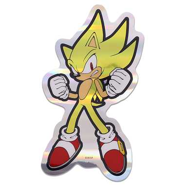 |メーカー品切れ中|【メーカー取寄】ソニック・ザ・ヘッジホッグ　プリズムトラベルステッカー　⑥SUPER SONIC