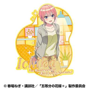 |メーカー品切れ中|【メーカー取寄】五等分の花嫁＊ トラベルステッカー⑥中野一花(おかえり)