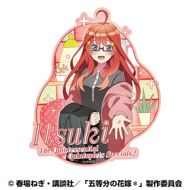|メーカー品切れ中|【メーカー取寄】五等分の花嫁＊ トラベルステッカー⑩中野五月(おかえり)