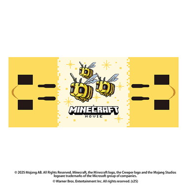 |メーカー品切れ中|【メーカー取寄】フェイスタオル ②BEE マインクラフト ザ・ムービー