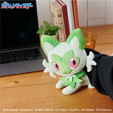 |メーカー品切れ中|【メーカー取寄】もふもふ★うでまくら ニャオハ ポケットモンスター