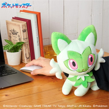 |メーカー品切れ中|【メーカー取寄】もふもふ★うでまくら ニャオハ ポケットモンスター