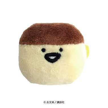 【メーカー取寄】お文具といっしょ 押すと音が鳴るふわふわバッジ プリンさん