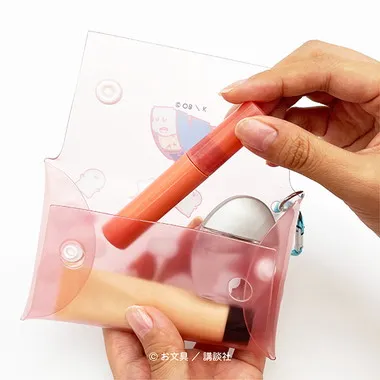 |メーカー品切れ中|【メーカー取寄】お文具といっしょ カラビナつきミニマルチケース①
