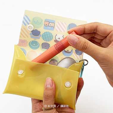 【メーカー取寄】お文具といっしょ カラビナつきミニマルチケース②