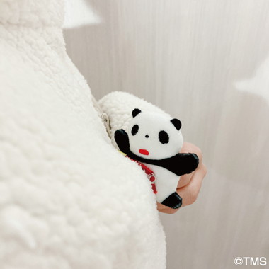 【予約】パンダコパンダ ふわふわバッジ ④くっつきパンちゃん