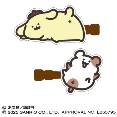 【メーカー取寄】アクリルマルチクリップ② ポムポムプリン×お文具といっしょ