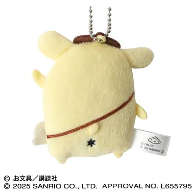 【メーカー取寄】フラットぬいぐるみマスコット ①ポムポムプリン ポムポムプリン×お文具といっしょ