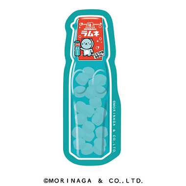 |メーカー品切れ中|【メーカー取寄】森永ラムネ ステッカー ①ボトル