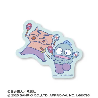 【メーカー取寄】クレヨンしんちゃん×はぴだんぶい オラのともだち ダイカットステッカーミニ②