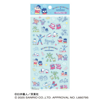 |メーカー品切れ中|【メーカー取寄】クレヨンしんちゃん×はぴだんぶい オラのともだち クリアシール