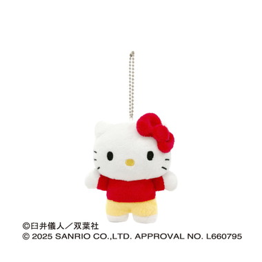 |メーカー品切れ中|【メーカー取寄】クレヨンしんちゃん×サンリオキャラクターズ ぬいぐるみマスコット②ハローキティ 赤