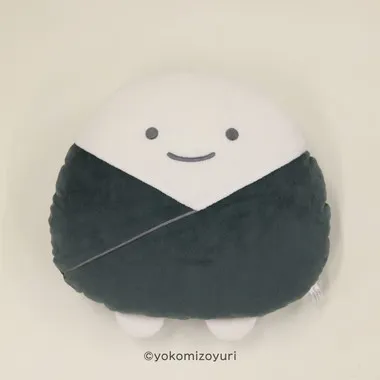 【メーカー取寄】ダイカットクッション のりおにぎり なんでもいきもの