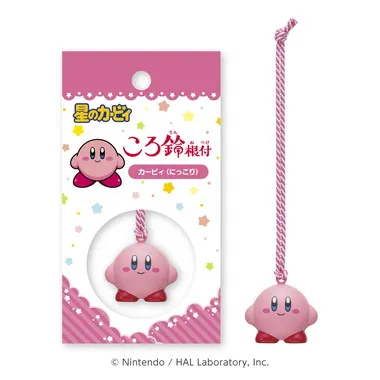 【メーカー取寄】ころ鈴根付 ①カービィ(にっこり)