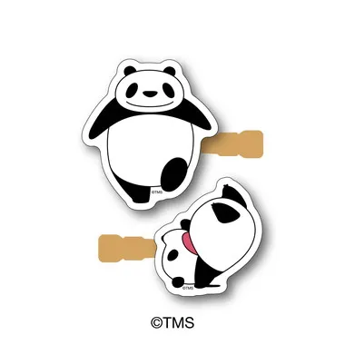 【メーカー取寄】アクリルヘアクリップ② パンダコパンダ