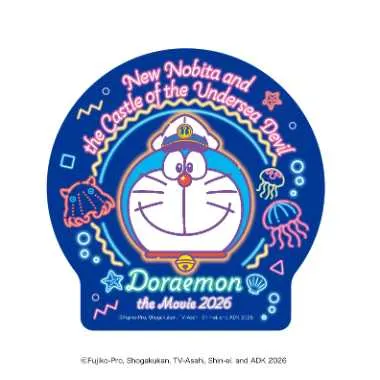 【予約】映画ドラえもん 新・のび太の海底鬼岩城　ダイカットステッカーミニ③