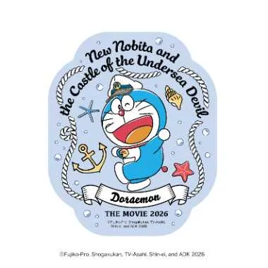 【予約】映画ドラえもん 新・のび太の海底鬼岩城　ダイカットステッカーミニ④
