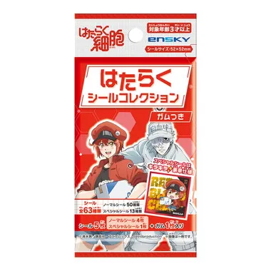 |メーカー品切れ中|【メーカー取寄】はたらくシールコレクション ガムつき TVアニメ『はたらく細胞』