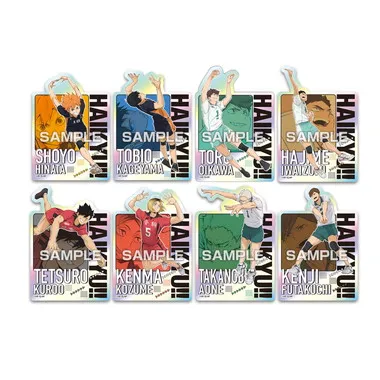 【メーカー取寄】キャラカットステッカーガム アニメ「ハイキュー!!」