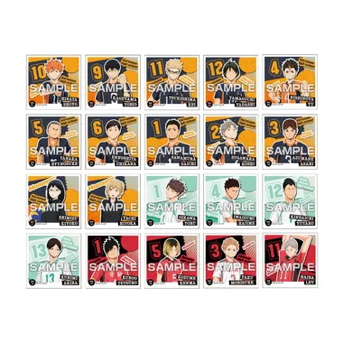 【メーカー取寄】シール烈伝ガムつき アニメ「ハイキュー!!」