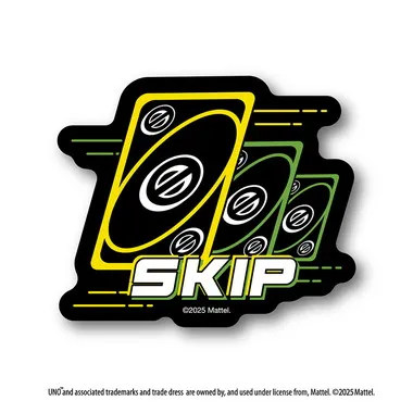 【メーカー取寄】ダイカットステッカーミニ　SKIP UNO