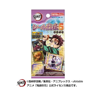 【メーカー取寄】シール烈伝5 ガムつき　鬼滅の刃