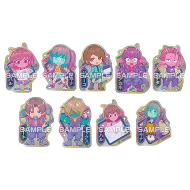 【メーカー取寄】キャラカットステッカーガム 銀河特急 ミルキー☆サブウェイ