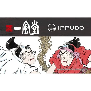 【予約】一風堂 ステッカーB(二人の侍)