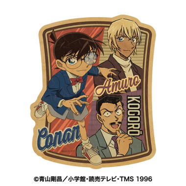 【メーカー取寄】トラベルステッカー 3.コナン＆小五郎＆安室 名探偵コナン