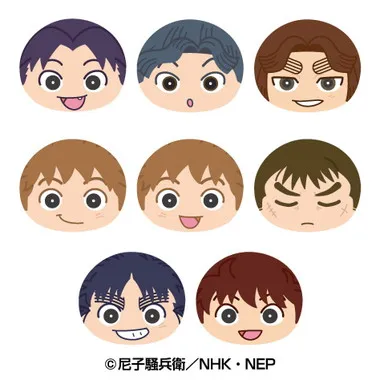 【メーカー取寄】おまんじゅうにぎにぎマスコット伍 忍たま乱太郎