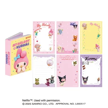 【メーカー取寄】パタパタメモ① Netflixシリーズ「My Melody & Kuromi」