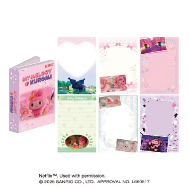 【メーカー取寄】パタパタメモ② Netflixシリーズ「My Melody & Kuromi」