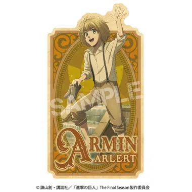 |メーカー品切れ中|【メーカー取寄】トラベルステッカー 6.アルミン（幼少期）　