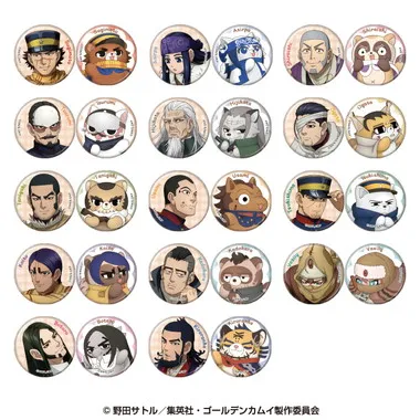 【メーカー取寄】ゴールデンカムイ×どうぶつフォーゼ　カンバッジセットコレクション